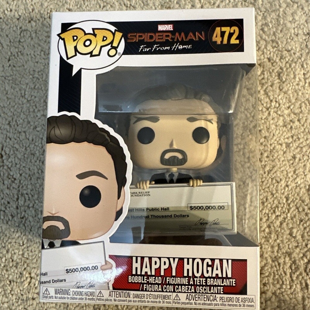 Funko Pop! Marvel: Spider-Man Far From Home Happy Hogan #472 Bobble-Head NEW